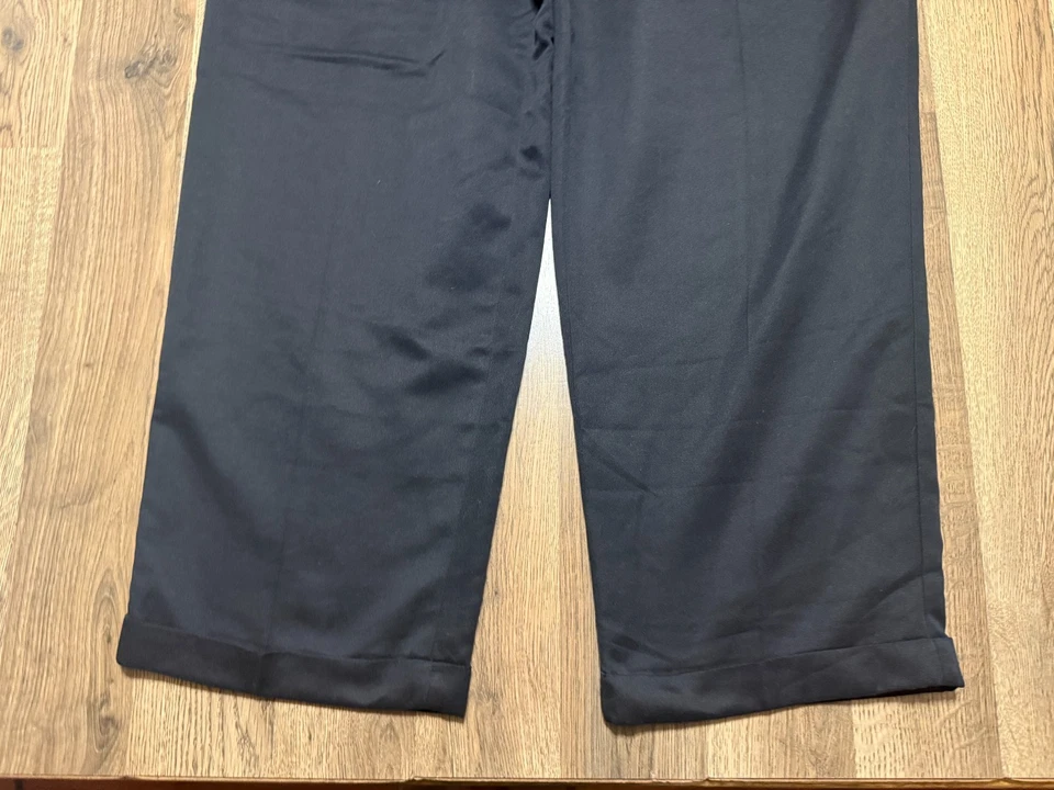 Pantalones Croft & Barrow, para hombre talla 40x30, negros, pantalones de vestir frente plano 42" de largo Foto 3 de 4