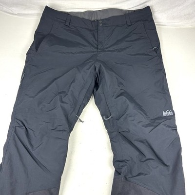 REI CO-OP Peak 2L Mens 2XL X 32  Black Nylon Insulated Ski Snowboard Pants