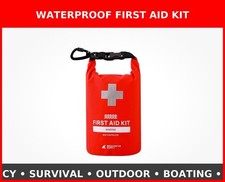   Waterproof Marine First Aid Kit Boat Safety Tool Kit, 100 Piece AFAK Emerge...