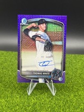 Thomas White 2025 Bowman Chrome Mega Box Purple Mojo Refractor Auto /199 #BMA-TW