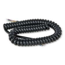 أسود Rubberised بديل ميكروفون Lead - 3m/6 كور