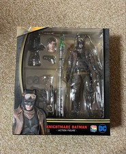 MAFEX Knightmare Batman Figure Medicom Toy Missing Kryptonite Stand Used