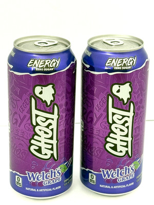 Ghost Energy Welch s Grape Zero Sugar 16oz 2 Pack NEW