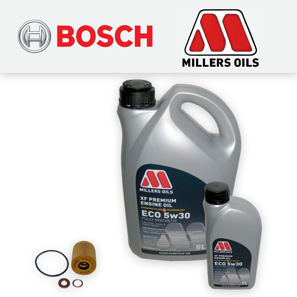 SERVICE KIT for FORD KUGA 2.0 TDCI BOSCH OIL FILTER (2008-2012)