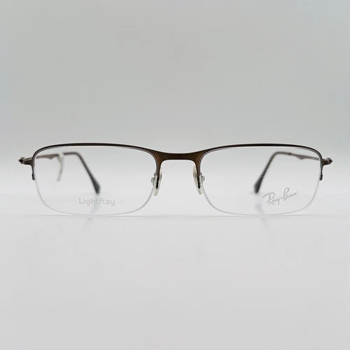 Ray ban eyeglasses Men's Ladies Oval Braun half Rim Mod. RB 8714 1157 Light New