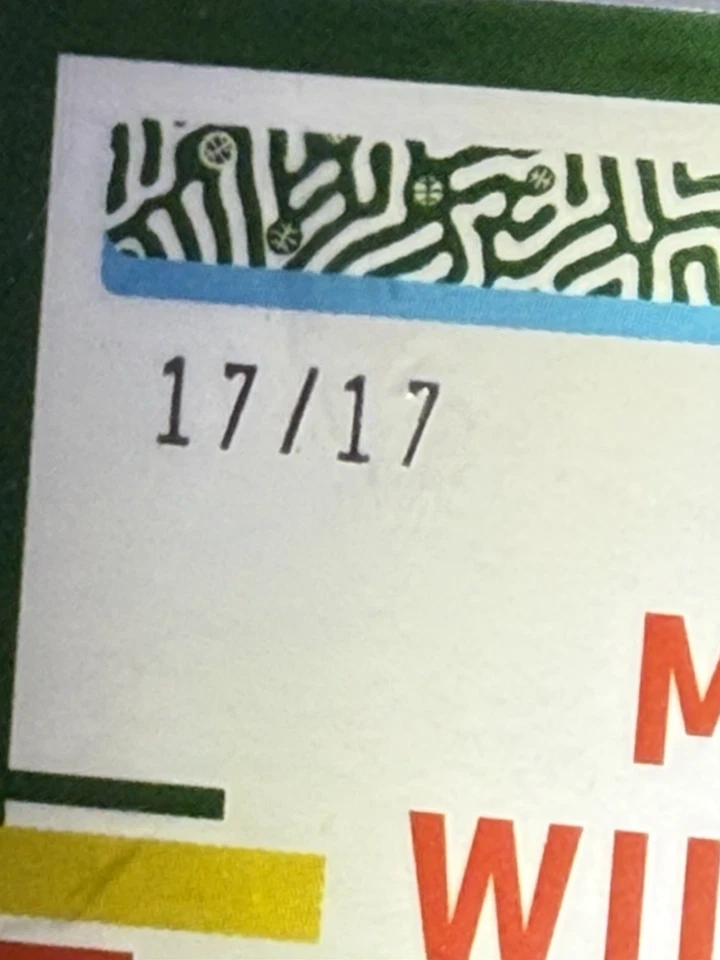 2023-24 Optic  FOTL Mark Williams Purple Stars /17 COLOR MATCH Last On Print 🚨 - Image 4 of 4