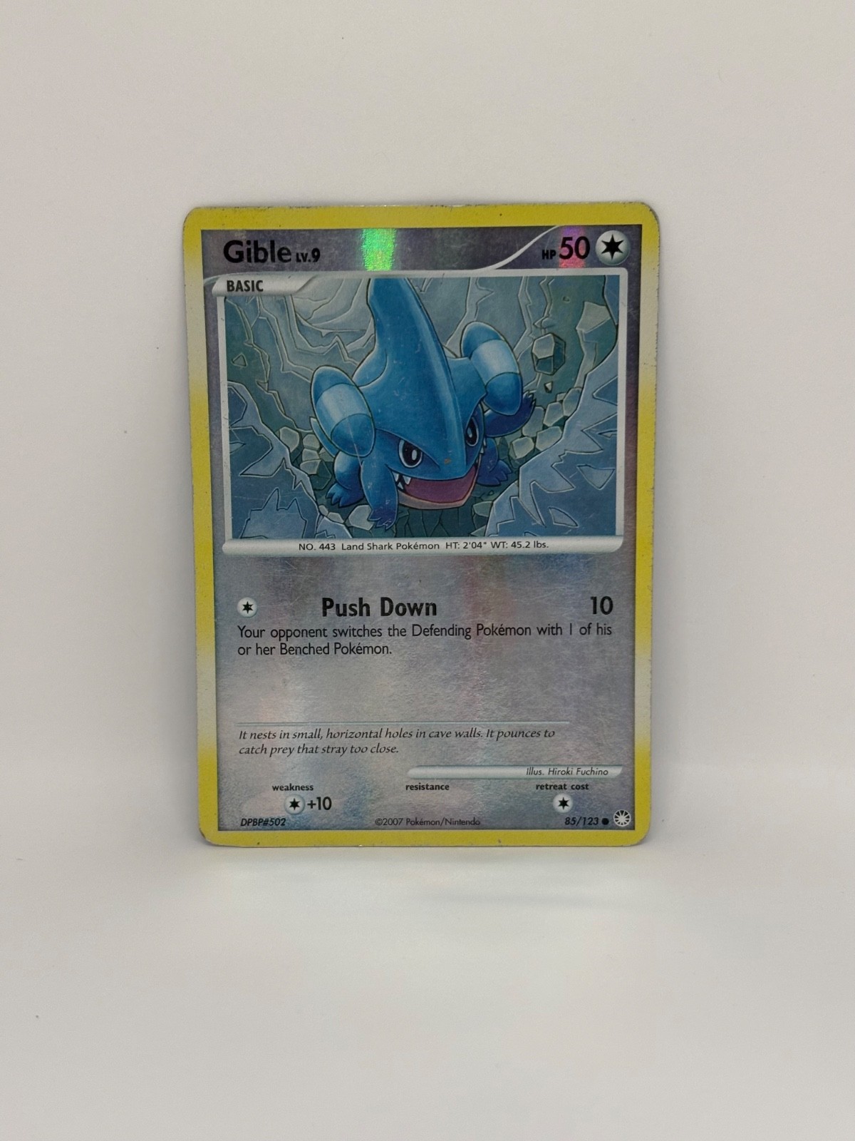Gible #85/123 Pokemon Mysterious Treasures Reverse Holo LP