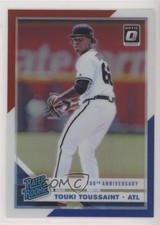 2019 Donruss Optic Red White & Blue 150th Anniversary Prizm Touki Toussaint 7m3