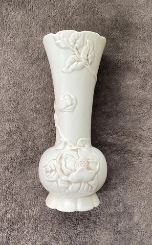 Vintage Beautiful RED WING Pottery MAGNOLIA PATTERN Large Tall 12” VASE #1011