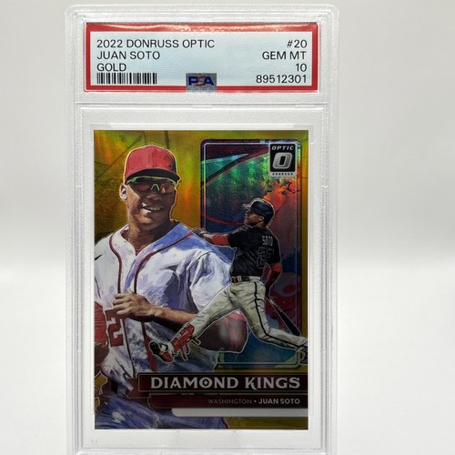 2022 Donruss Optic Diamond Kings Juan Soto Diamond Kings Gold #03/10 PSA 10 GEM