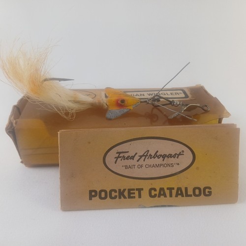 Leurre Vintage Fred Arbogast Hawaiian Wiggler - Neuf En Boîte - Non Pêché