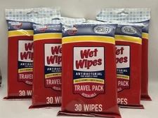 Wet Wipes Travel Packs - 30 Wipes - 5 Packs(150 Wipes Total)