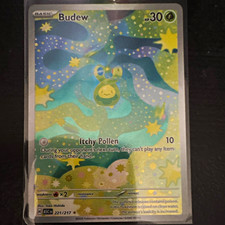Budew 221/217 ASC Holo Illustration Rare Full Art Pokémon TCG Card English