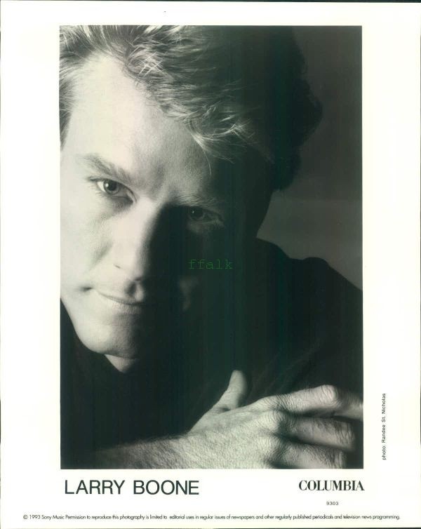 Press Photo: LARRY BOONE 8x10 B&W 1993