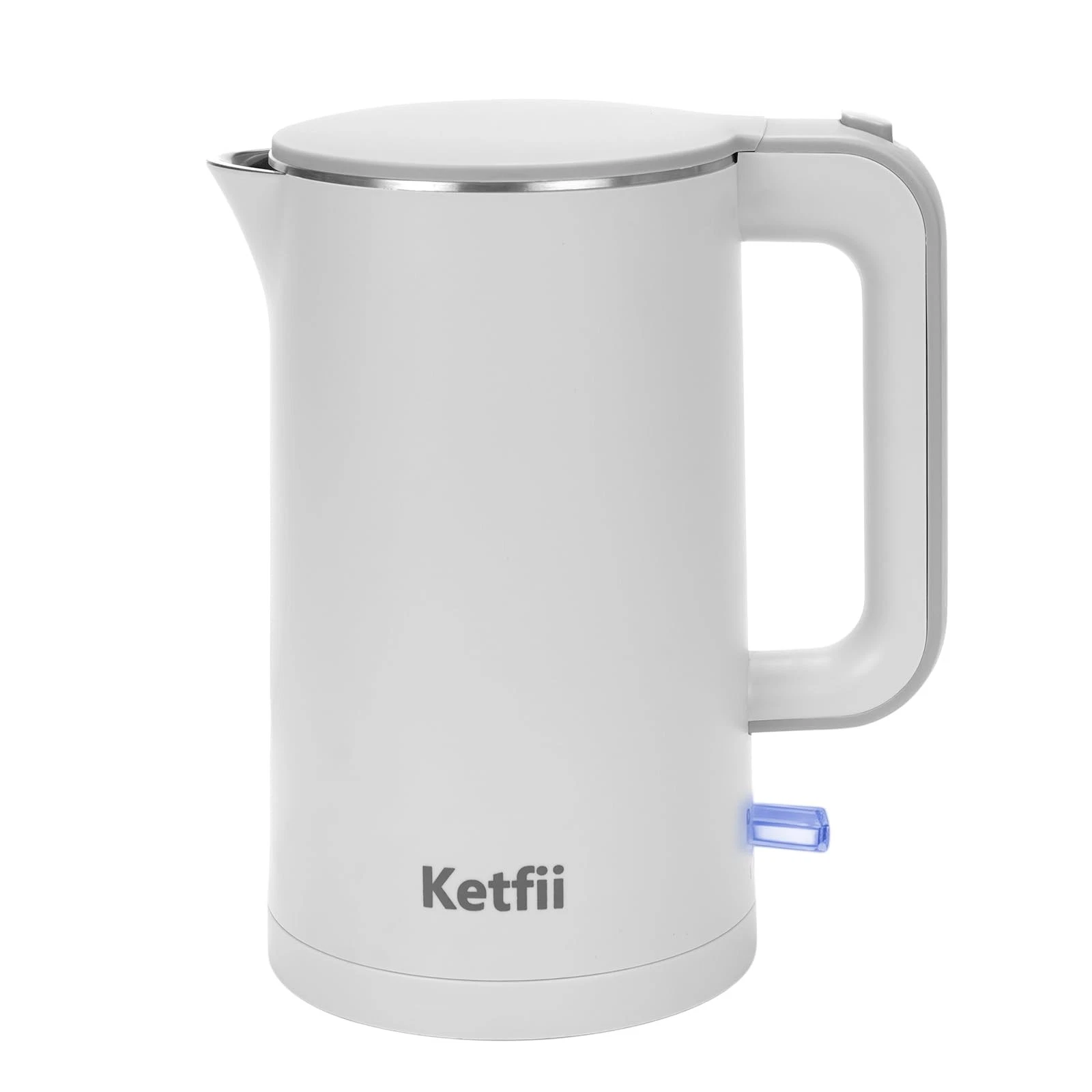 Electric Kettle 1.7L, Seamless Inner Pot, Double-Walled Design, BPA-Free, Tea...