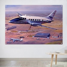 C-12 Huron Airliner Banner Military Aircraft Home Decor Wall Art Hanging Flag