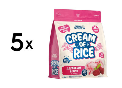 5 x Applied Nutrition Cream of Rice (1000g) Raspberry Ripple (11,99 EUR/kg)