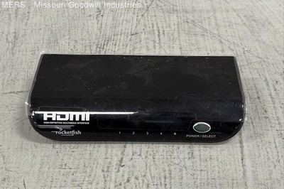 Rocketfish RF-HDMI4 4-Port HDMI Switcher High Definition Black Untested