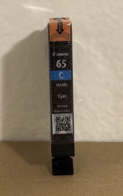 Original CLI65 Canon Cyan Ink Cartridge for Canon Pixma Pro 200 (CLI65C)-No Box