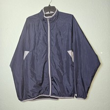 VTG Russell Athletic Jacket Mens Medium Two Tone Windbreaker Mesh Lining Sporty