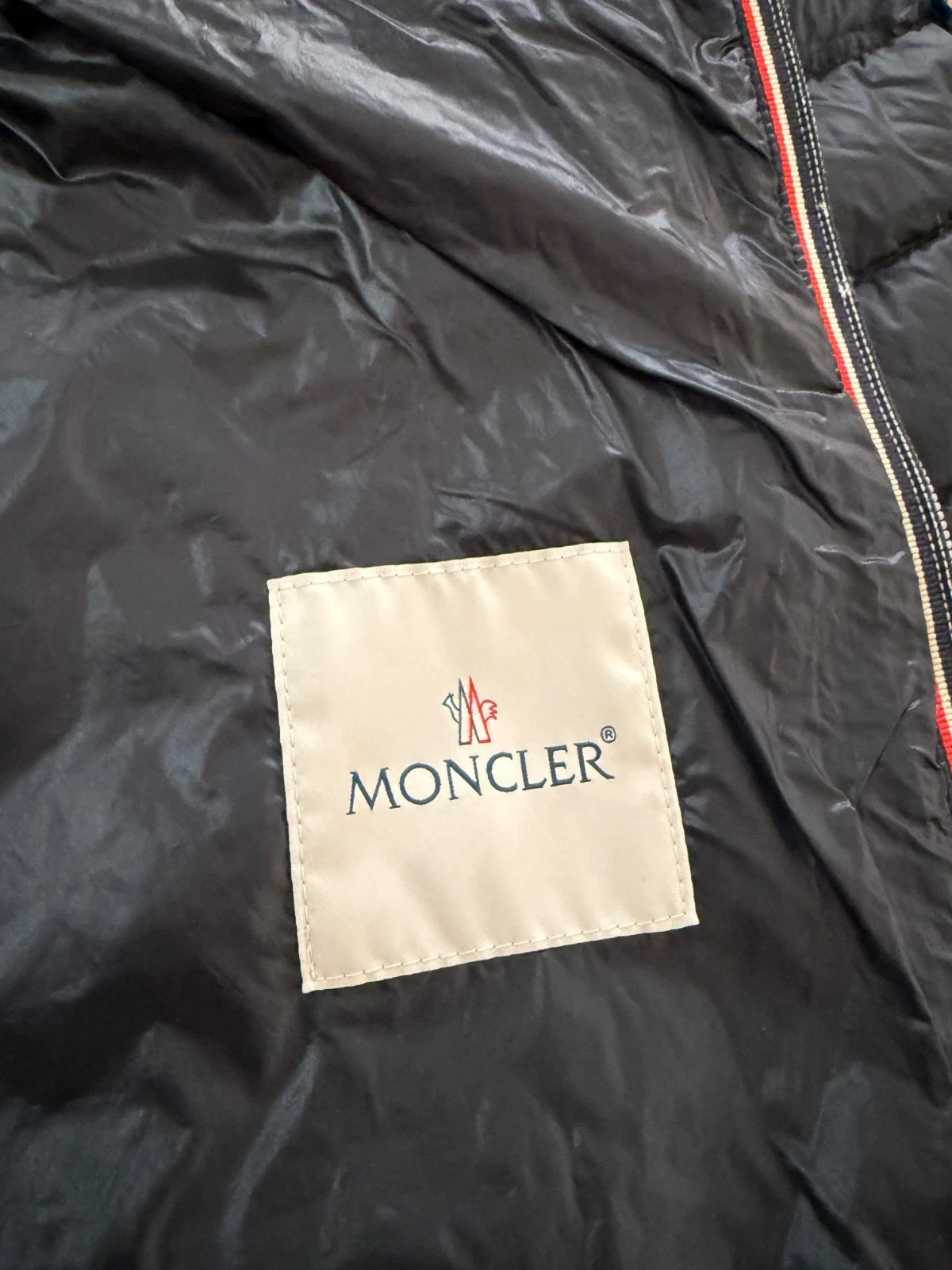 Men’s Moncler Longue Saison Daniel Down Jacket Size 2 Night Blue light weight image 13