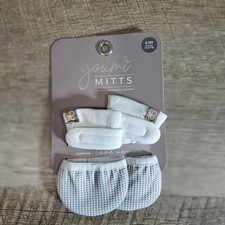 Goumikids Goumimitts Stay On Scratch Mittens, 1 pair Chevron Crea 0-3 months