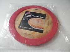 William Bounds Sili Gourmet Silicone Pie Crust Protector NEW Pie Crust Shield