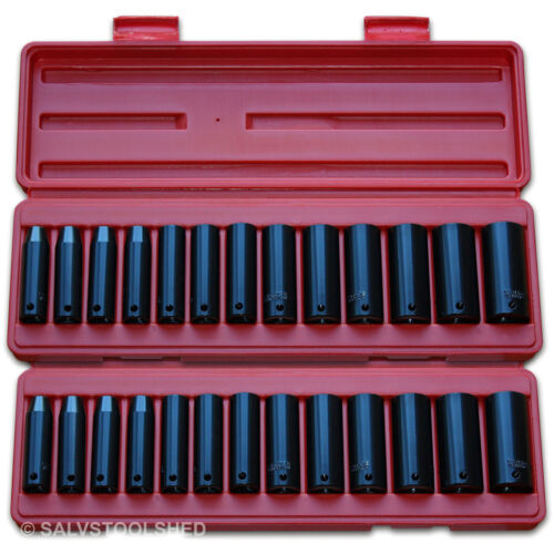 3/8" Deep Impact Socket Set Cases Select Metric & or SAE Sockets Air Tools - Picture 8 of 10