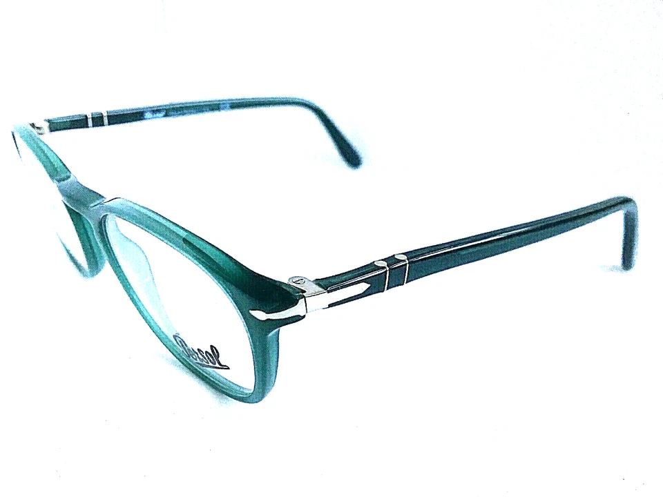 Nuevo marco de gafas Persol 3007-V 1013 verde 48 mm ovalado para hombre 48-19-145 Foto 3 de 4