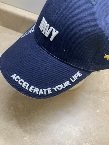 NEW! NAVY (Accelerate Your Life) Adjustable Cap, Hat, Multicolor HIP WEAR USA! - Picture 2 of 9