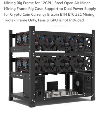   Crypto Mining Rig  - 12 GPU Slots -  Everything You See/Need -