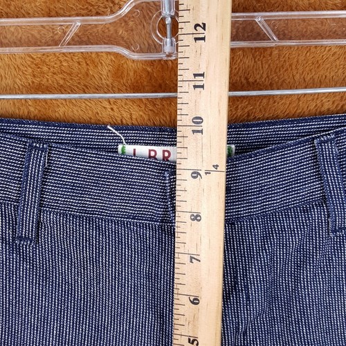 J BRAND Shorts Womens Size 25 Blue Stripe Chino Cuffed 5" - Picture 7 of 9