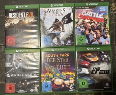 Xbox One Mortal Kombat,Resident Evil,Crew,South Park,Assassins Creed,Battel Gr.