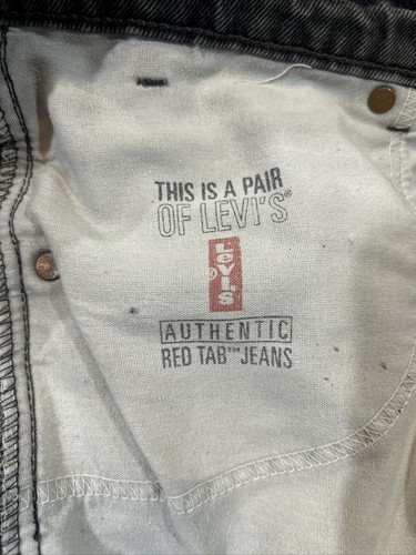 Vintage 90s Levi’s 505 Black Regular Fit Straight Leg Denim Jeans Size 36x30 USA - Picture 13 of 17