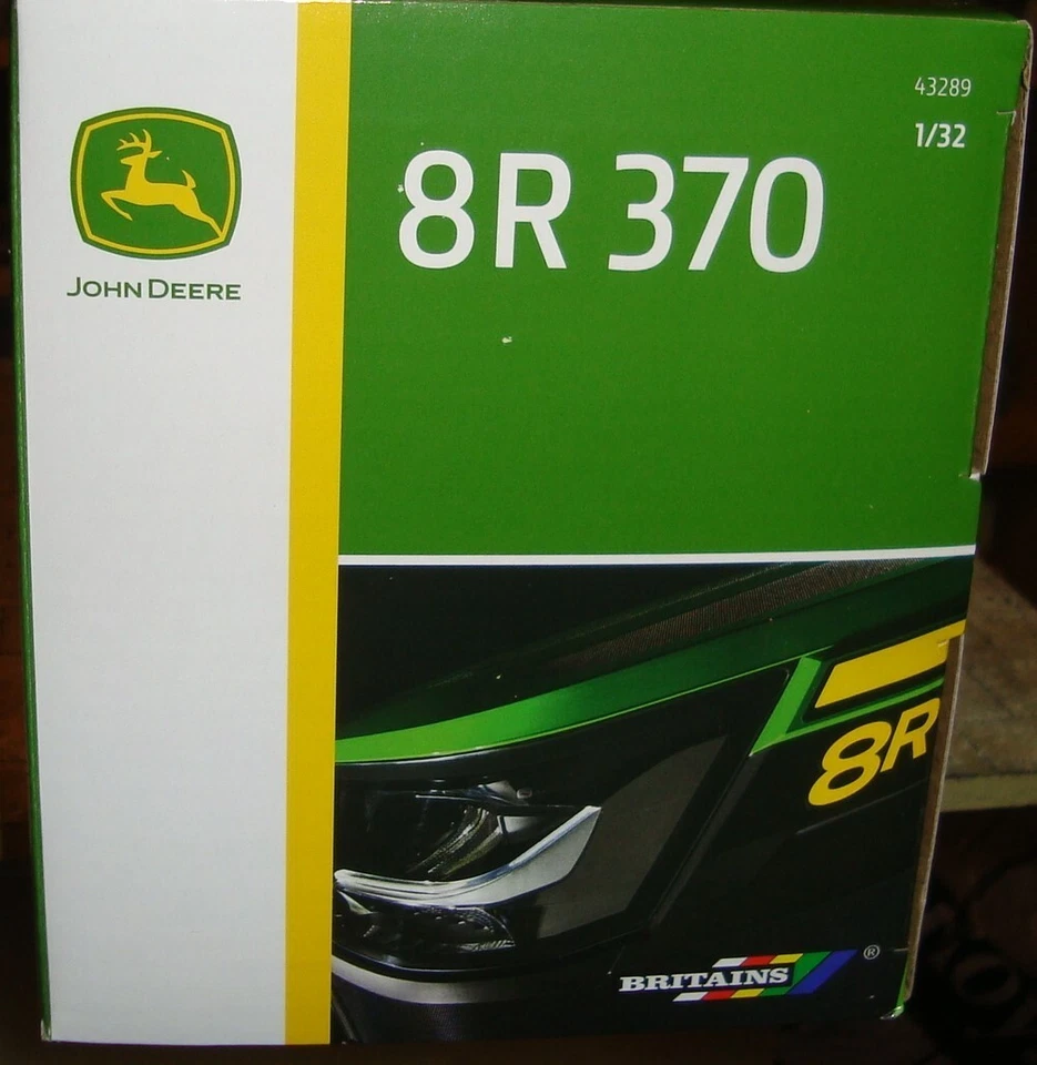 JOHN DEERE 8R 370 TRACTOR  - 1:32 SCALE - BRITAINS - 43289 — 第 4/4 张图片