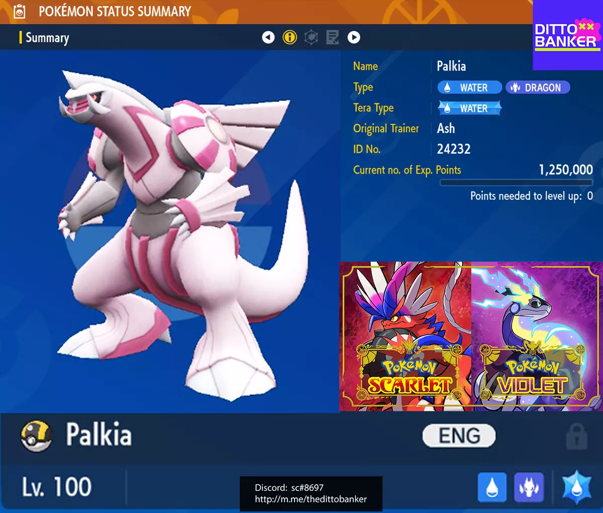 ✨ SHINY ✨ PALKIA 6IV Pokemon Brilliant Diamond Shining Pearl FAST TRADE