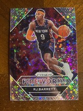 RJ BARRETT 2020-21 Panini Prizm Fast Break Fireworks Insert #25 New York Knicks 