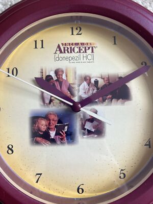 Vintage 2000's Aricept Pharmaceutical Advertising Wall Clock