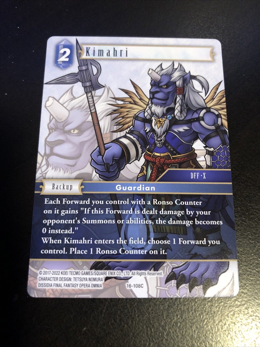 Final Fantasy Emissaries of Light Kimahri 16-108C NM/M | eBay