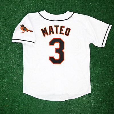 Jorge Mateo Baltimore Orioles 1999 Home Men's White Jersey w/ Team