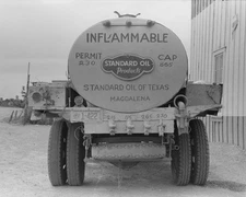 Standard Oil gas truck delivers fuel to Pie Town New Mexico 1940 Photo Print