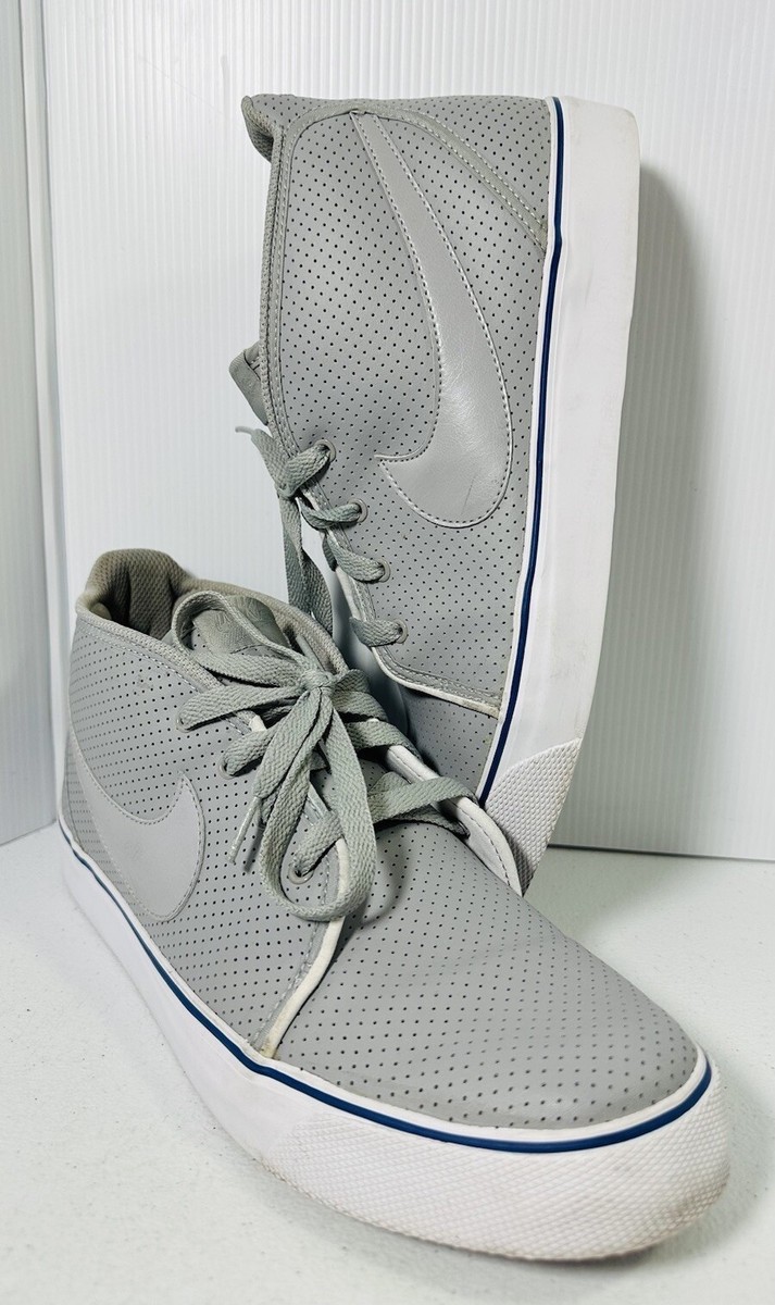 Nike Toki Grey Leather Chukka Style Mid Top Sneaker Mens 10 385444