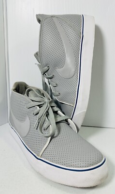 Nike Toki Grey Leather Chukka Style Mid Top Sneaker Mens 10 385444