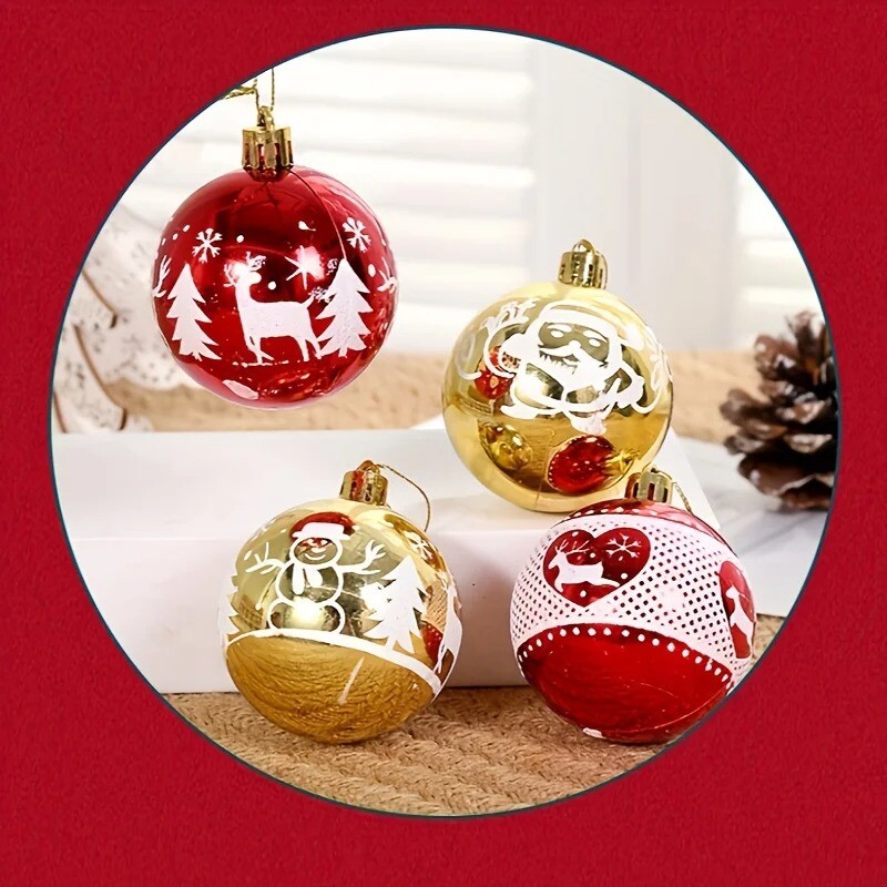 16pcs Christmas Tree Ball Decoration Ornaments for Home Decor Ball