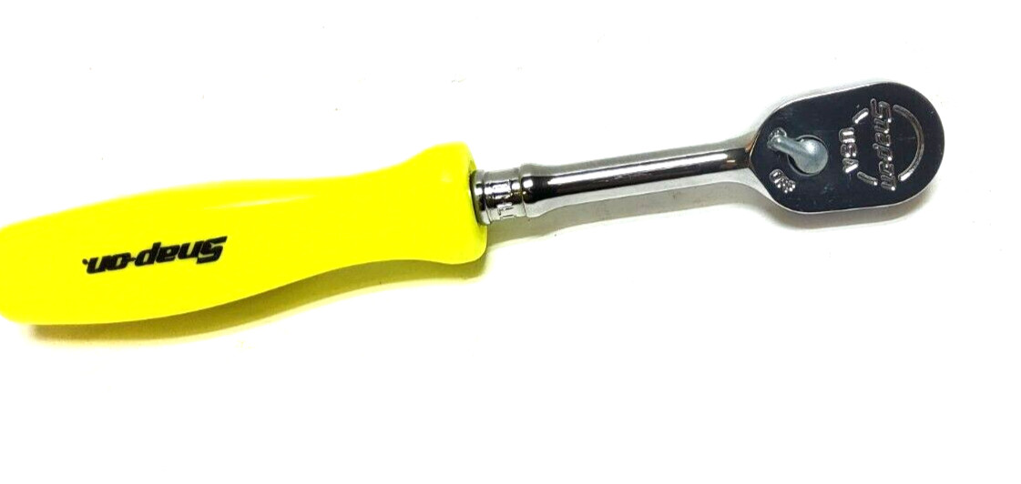 NEW Snapon™ 1/4" drive 6 7/8" long HiViz Handled Ratchet THLD72HV