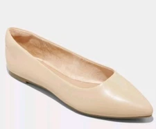 A NEW DAY CORINNA BALLET FLATS MEMORY FOAM INSOLE COLOR TAN
