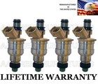 Genuine Denso Set Of 4 Fuel Injectors for Mazda Miata Protege Kia Sephia 1.8L (For: Kia Sephia)