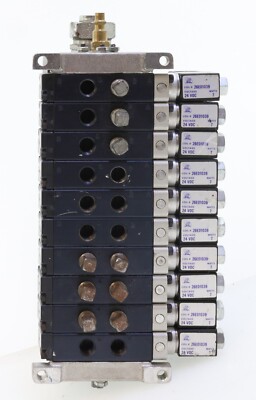 ISI Fluid Power 10-Station Pneumatic Air Solenoid Valve Manifold 26E01039