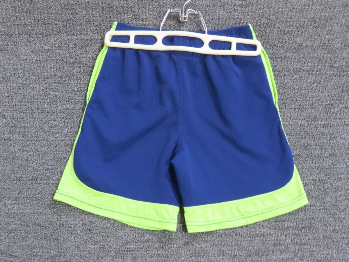 Fila Shorts Boys Size 6 Blue Neon Green Athletic Basketball