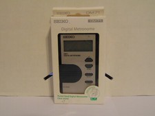 Seiko DM71 Pocket Size Digital Metronome - Clear Sound -  Black/Silver